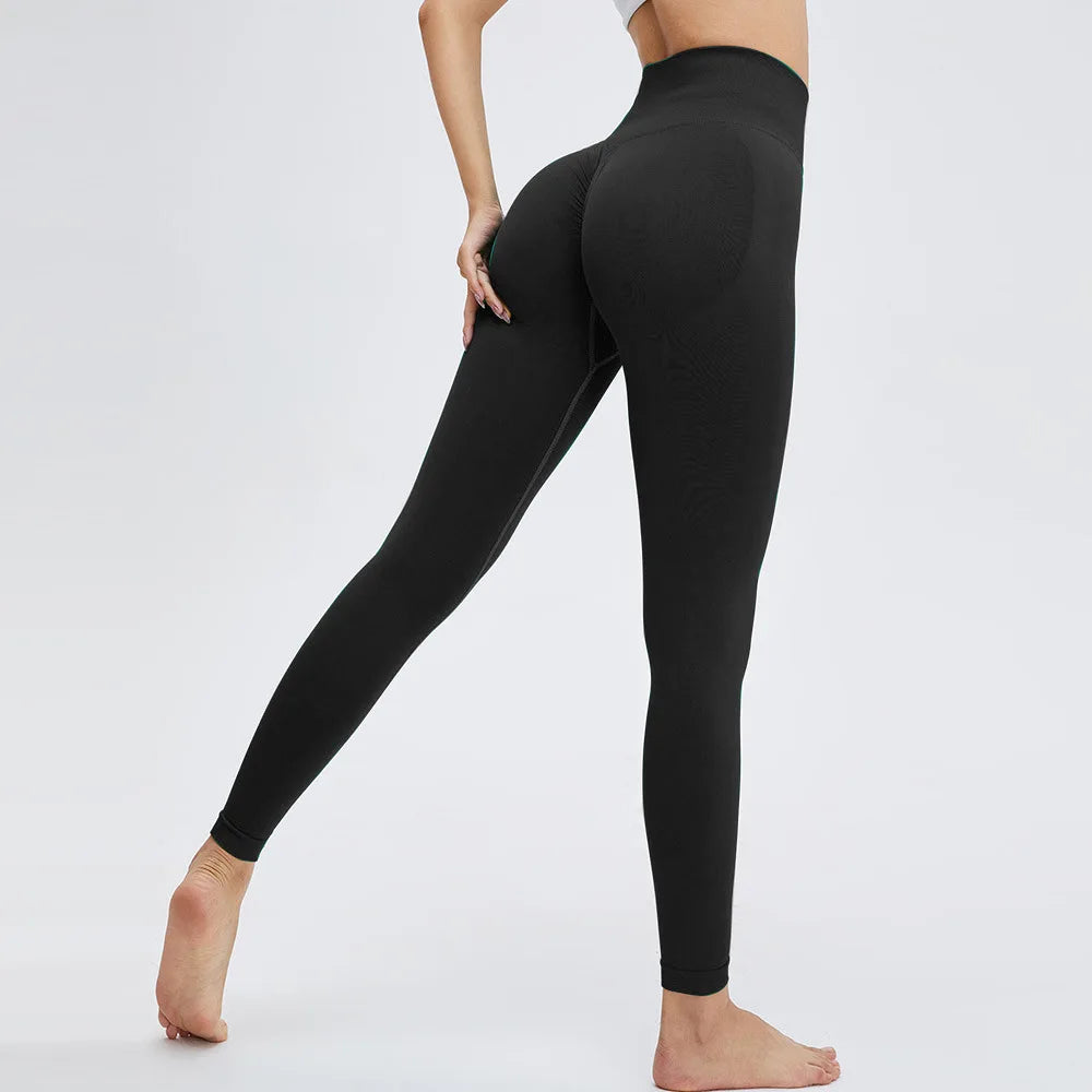 Women's Seamless Peach Hip Yoga Pants