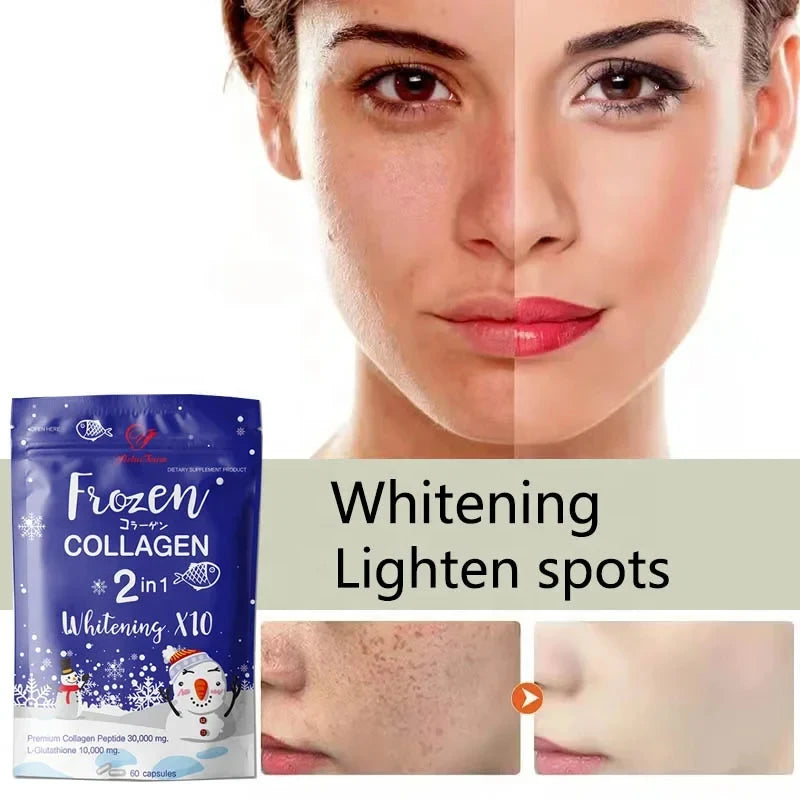 2 Bags Frozen Collagen Skin Whitening 2-in-1 Supplements